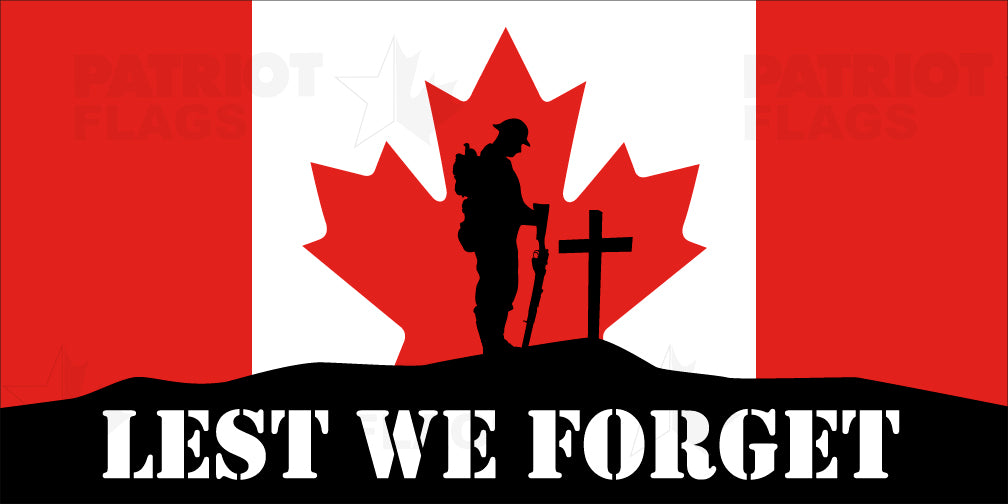 Remembrance Day Flag - Lest We Forget